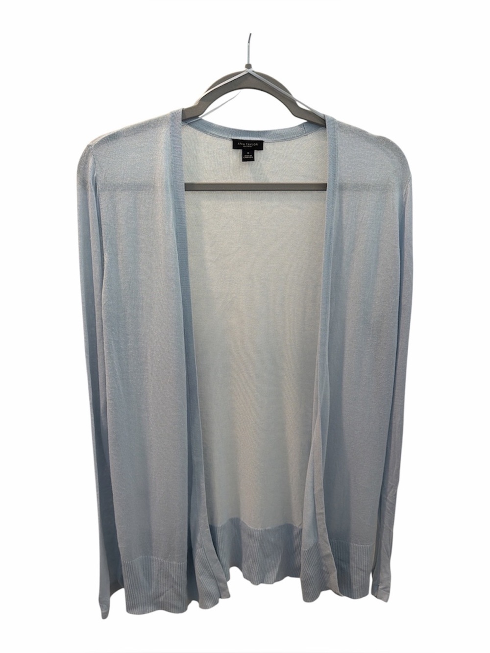 ANN TAYLOR Light Blue Open Cardigan size medium